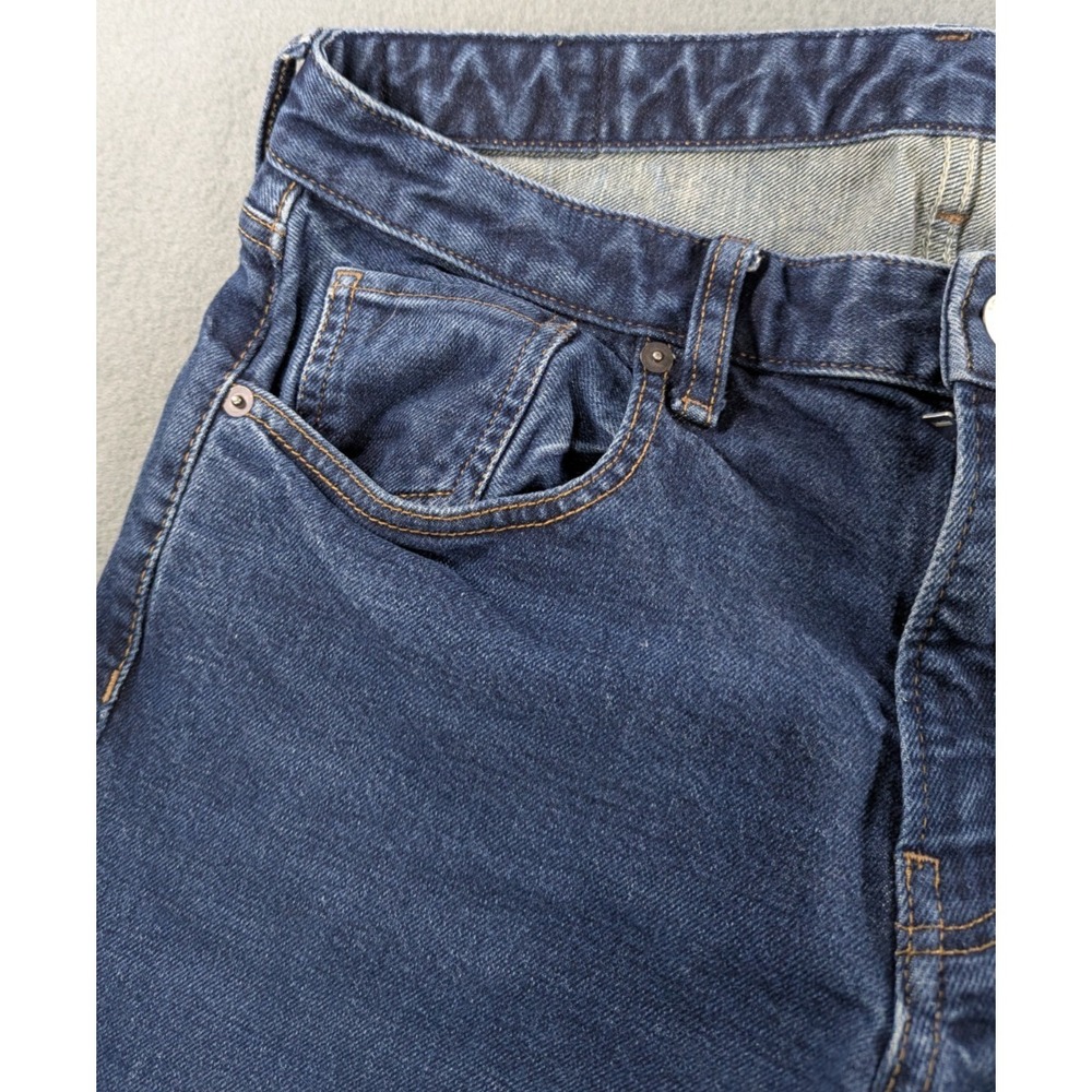 Bonobos Denim On A Mission Organic Cotton Jeans Mens 31x30 Dark Wash Straight - Picture 8 of 16